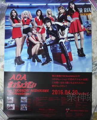 AOA  給我愛 feat. 西川貴教(T.M.Revolution)【原版宣傳海報】全新