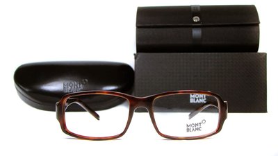逢甲眼鏡：名牌萬寶龍鏡框，粗框，紅棕迷彩紋：MB 221-120
