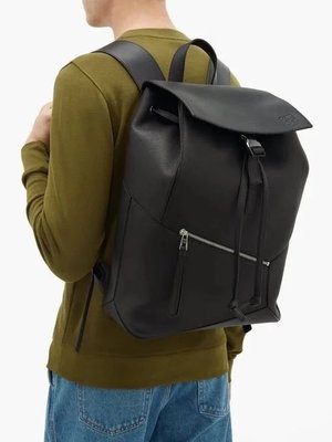 美國正品 LOEWE 羅意威 Puzzle Backpack 雙肩背包 翻蓋公務旅行包 電腦包 後背包