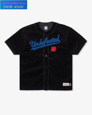 『Fashion❤House』UNDEFEATED CORD S/S BASEBALL JERSEY 柵欄 棒球衣 現貨