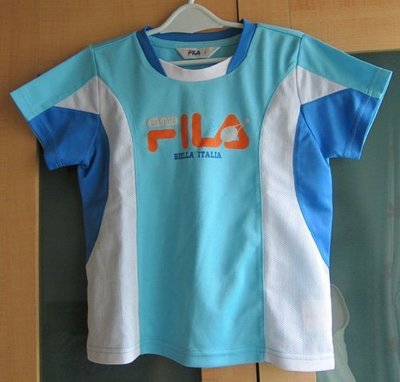 二手 FILA 短袖 運動衫 -藍