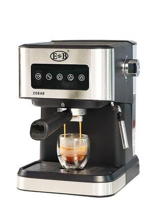 EB億貝斯特意式咖啡機小型家用全半自動110V/220V蒸汽打奶泡_林林甄選