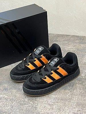Adidas Adimatic LowBlack/Orange“翻黑毛橙”鯊魚麵包男女慢跑鞋GX8976
