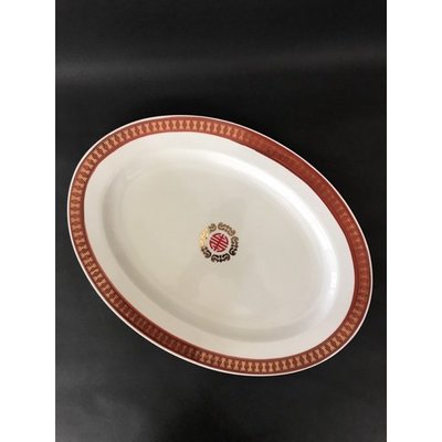 東昇瓷器餐具=大同強化瓷器福壽無疆16寸長盤 63