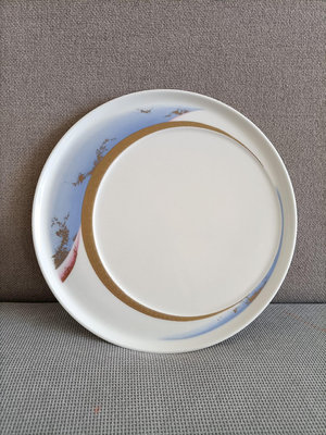 【二手】日本回流 narumi鳴海盤子兩只底部有一點帶足的感覺這 回流 陶瓷 精品【伊人閣】-2667