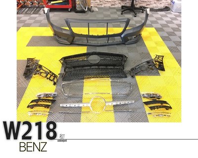 》傑暘國際車身部品《全新 BENZ W218 12 13 14 15 CLS 改 AMG 前保桿 含水箱罩 日行燈 素材