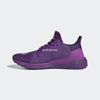 Pharrell x adidas Solar Hu Glide 紫色舒適透氣運動慢跑鞋EG777