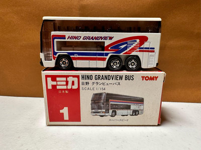 ［現貨］Tomica 多美 日製 舊紅標 日製 No.1 Hino 日野 遊覽車 巴士