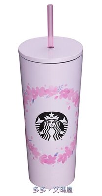 【現貨】㊣ Starbucks 星巴克 2021～🌸春櫻花冠不鏽鋼TOGO冷水杯 / 另有春櫻花杯盤組 粉櫻花語玻璃杯
