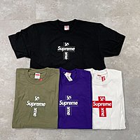 LimeLight Supreme Cross Box Logo Tee 黑/藍/黃/紫/綠/白M L XL