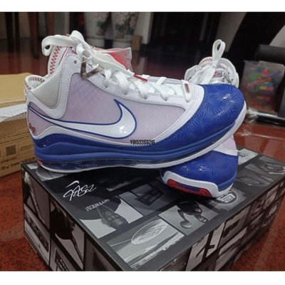 【正品】Nike LeBron 7 QS 白藍 洛杉磯道奇 DJ5158-100潮鞋