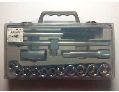 大套筒工具組SC916 規格:4分H柄 ,10~23mm套筒 **