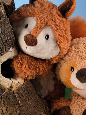 爆款*德國NICI松鼠歐克公仔動物朋友系列毛絨玩具生日禮物娃娃手心磁鐵-特價