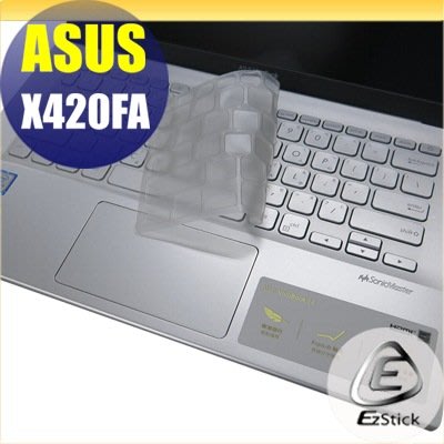 【Ezstick】ASUS X420 X420FA 奈米銀抗菌TPU 鍵盤保護膜 鍵盤膜
