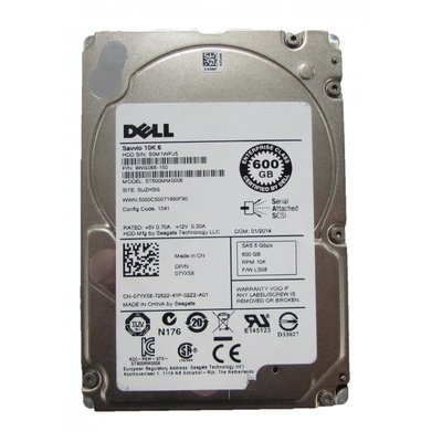 2.5吋 SAS 全新 Dell 伺服器專用硬碟 ST600MM0006 07YX58 600GB 10K轉