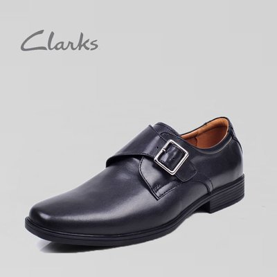 ❤小鹿臻選❤Clarks正品Clarks男鞋英倫風商務正裝皮帶扣休閑舒適男皮鞋孟克鞋牛皮