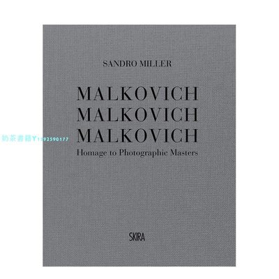 【現貨】Malkovich馬爾科維奇：向人像大師們致敬 Sandro Miller 英文攝影攝影集書籍藝術畫冊