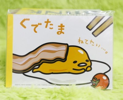 🌸Dona代購🌸現貨 日本正版 Sanrio蛋黃哥蓋上培根棉被 A6便條紙/便籤紙/memo紙 C14