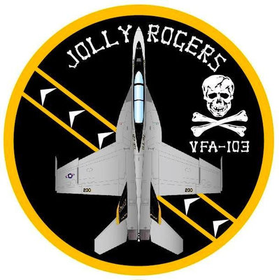 RBF絕版 USN VFA-103 F/A-18 F sticker 貼紙 S30-VFA103