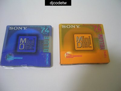 【djcodetw-BOX1】收藏品： SONY MD光碟片X2片(全新未拆) (當收藏不保證能用)