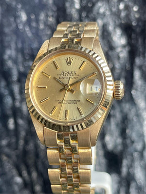 樂時計 勞力士 ROLEX  6917 18K金女錶 錶徑26mm 2030機芯 50年的古董錶 要買 69178 69173 可以考慮