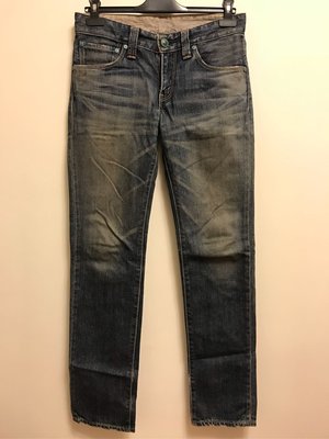 已售出 Levis turquoise 502 日本版小直筒 牛仔褲 內襯條紋設計 7成新 29腰 Levi