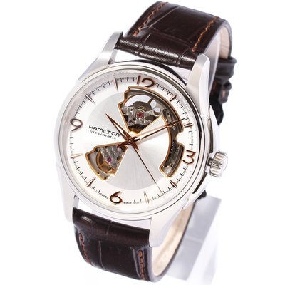 現貨 可自取 HAMILTON H32565555 漢米爾頓 手錶 機械錶 縷空面盤 咖啡皮錶帶 男錶