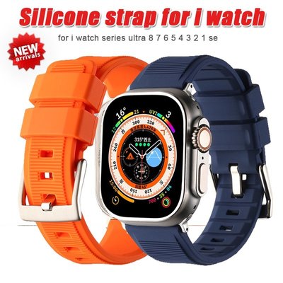 gaming微小配件-矽膠錶帶雙環兼容 Apple watch series 8 7 6 5 4 ultra 49mm i watch 3 2-gm