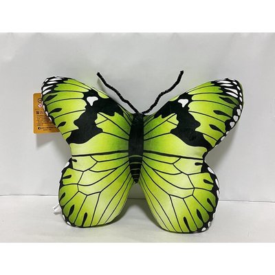 花蝴蝶 抱枕 (35公分) 娃娃 飛行 蝴蝶 (綠色)