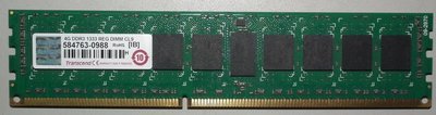 創見DDR3-1333伺服器記憶體4GB REG 2RX8 ECC TS512MKR72V3N 4G IB R-DIMM