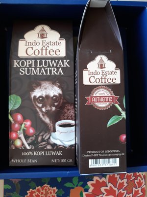 (現貨)蘇門答臘100%純野生麝香貓咖啡豆Authentic Wild Kopi Luwak Sumatra 100g