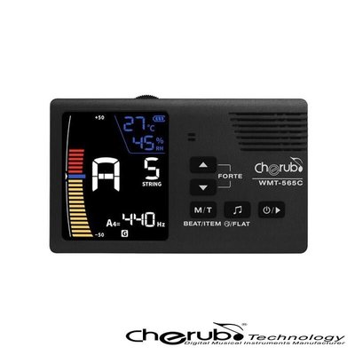 【又昇樂器.音響】CHERUB WMT-565C 五合一 溫濕度計 調音 節拍器