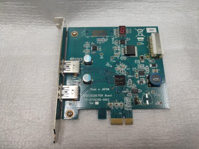 【電腦零件補給站】日本電氣 NEC PD720200 2 port USB 3.0 PCI-E x1 擴充卡