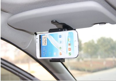 *蝶飛*夾式 遮陽板 手機 導航機 GPS 導航器 車架 支架 iPhone 6 Note3 紅米 Zenfone 4