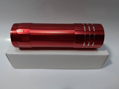 迷你手電筒 約8公分長 ～紅色～