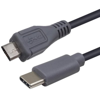 【世明國際】25cm USB3.1Type-C轉Micro OTG公對公數據對拷充電轉接線 typeC充電傳輸線