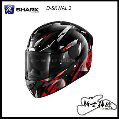 ⚠YB騎士補給⚠ SHARK D-SKWAL 2 Kanhji 黑白紅 全罩 安全帽 眼鏡溝 內墨片