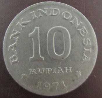 ~INDONESIA 印尼 盧比 10RP1971年 25RP1994年 50 RP1996年 錢幣/硬幣三枚~