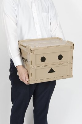 日本 TRUSCO 紙箱人 阿楞 收納箱 工具箱 整理箱 摺疊箱  50L  物流箱  置物盒 箱子 【全日空】