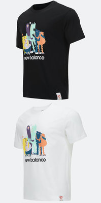現貨 iShoes正品 New Balance 男款 短袖 彩虹 上衣 T恤 MT11555BK MT11555WT