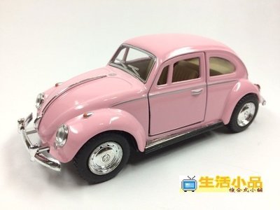 ☆生活小品☆ 模型 1967 Volkswagen Classical Beetle *粉紅色* 迴力車 熱賣中