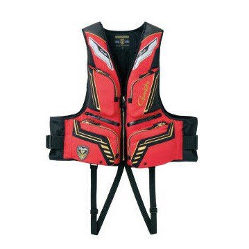 《三富釣具》GAMAKATSU 救生衣 GM-2186 紅色 L號/LL號 商品編號 556599/556605