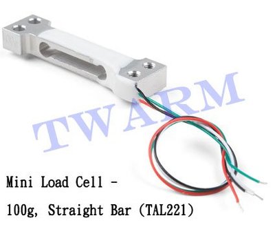 《德源科技》r) Sparkfun原廠 Mini Load Cell - 100g Straight Bar