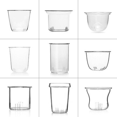 F2CZ三件式玻璃杯過濾內膽杯蓋 耐熱玻璃杯花茶壺內膽配件