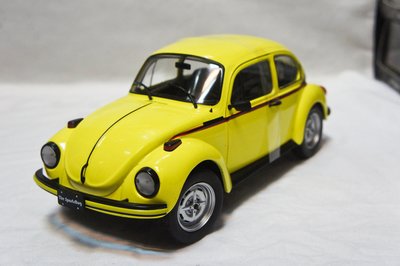 【特價現貨】1:18 Solido VW Beetle 1303 Sport Bug 黃色金龜車 ※車門可開※