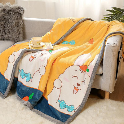 加厚秋冬季毛毯法蘭絨毯子法萊絨禮品毯夏季空調毯珊瑚絨床單