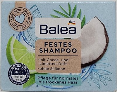 德國BALEA Fetes Shampoo Coco und Limetten 萊姆椰子洗髮餅