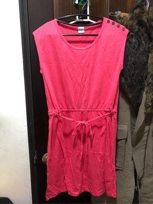 Bossini 洋裝 連身裙 棉質 夏天洋裝 出清 橘紅 出清衣櫃