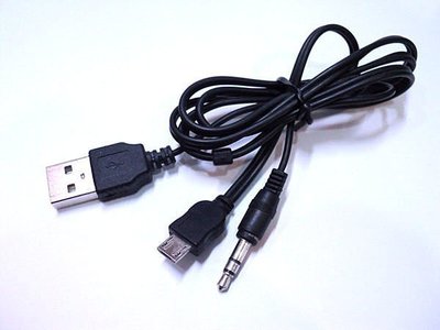 micro 轉 3.5mm 耳機孔/USB 一對二 音源輸出/充電線/手機/電腦/MP3/MP4/外接音箱/擴充喇叭