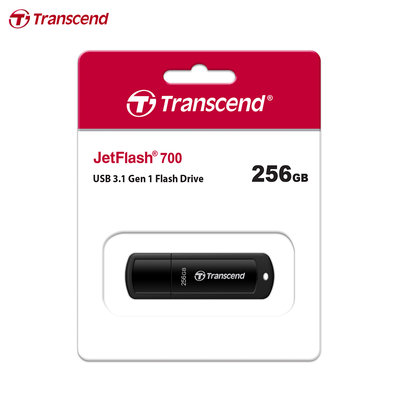【保固公司貨】Transcend JetFlash700 256G USB3.0 隨身碟 (TS-JF700-256G)